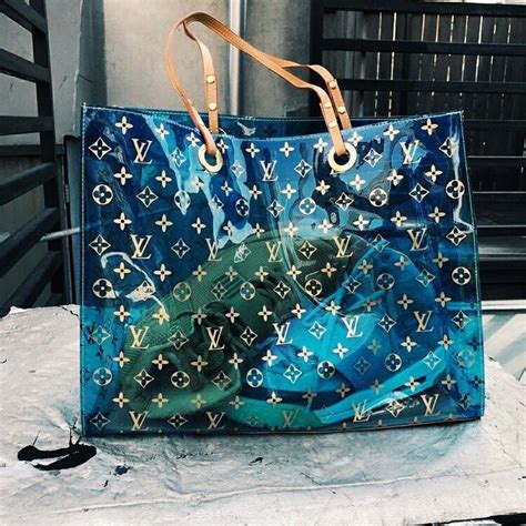 plastic louis vuitton beach bag